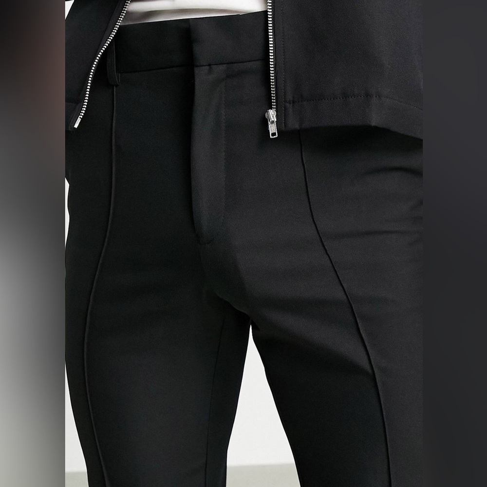 NWOT ASOS Black Mens Joggers 28 x30 - Picture 6 of 10